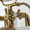 Kingston Brass KS227SB Deck Mount Clawfoot Tub Faucet with Hand Shower, Brushed Brass KS227SB - alternate 3